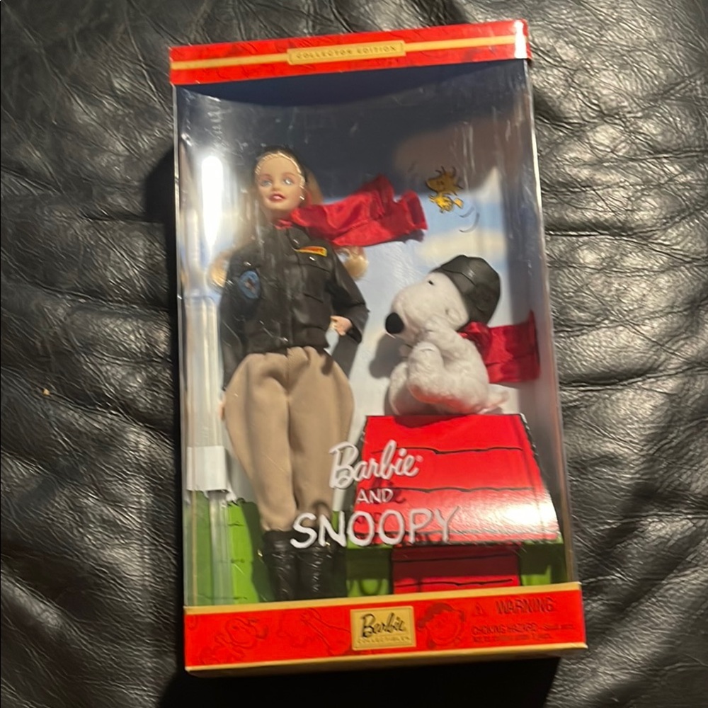 Barbie and Snoopy Collector's Edition Doll with Red and Black Outfit